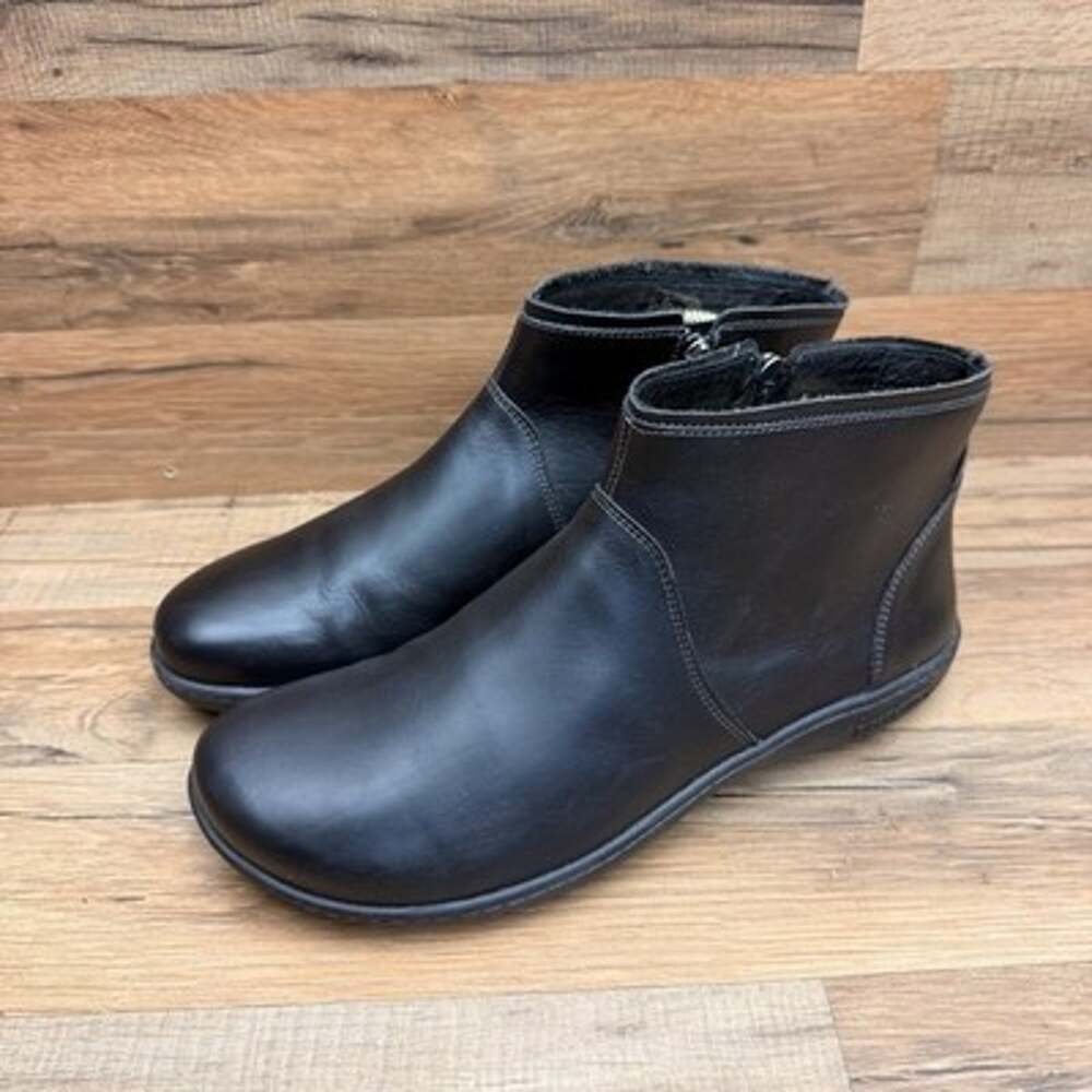 Birkenstock Kairo Black Patent Thong Ankle Strap Sandals EU 41 L10 M8 Regular
